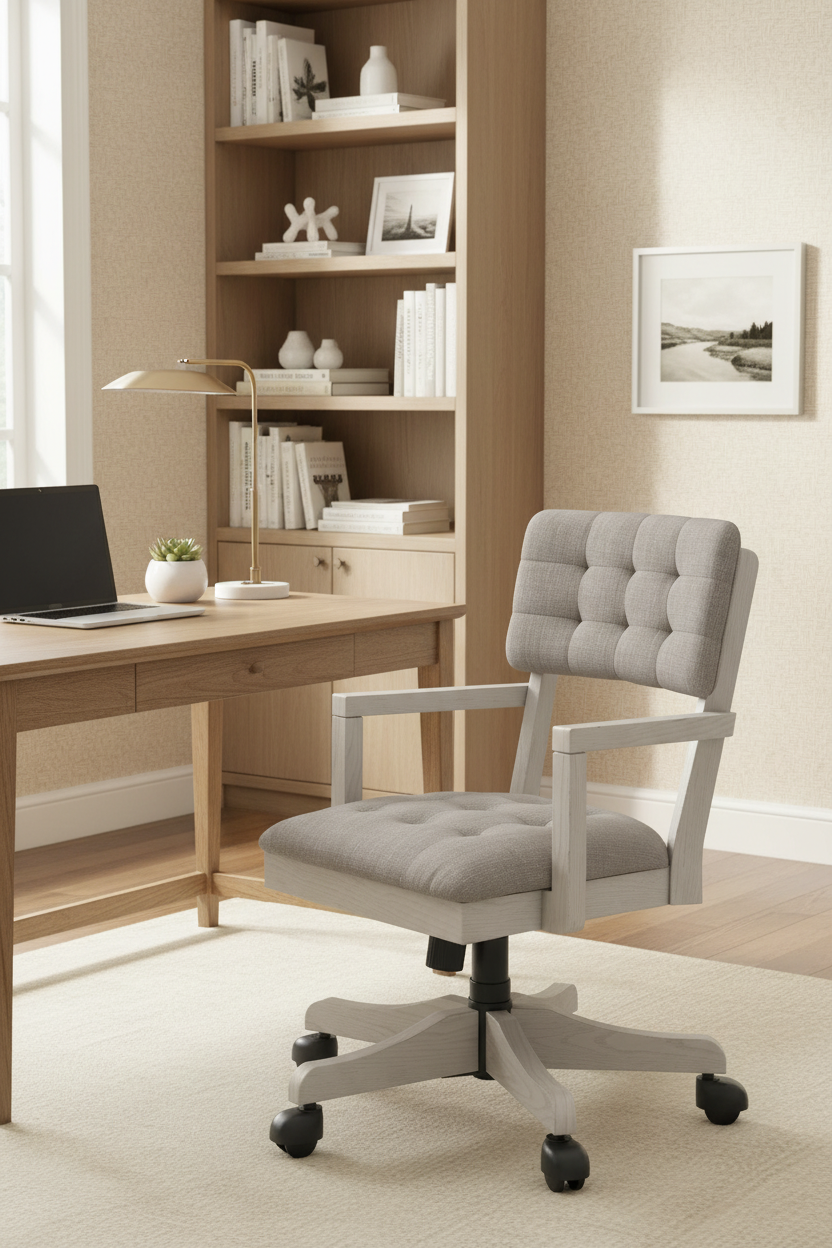 Robbinsdale - Home Office Desk Chair - Antique White