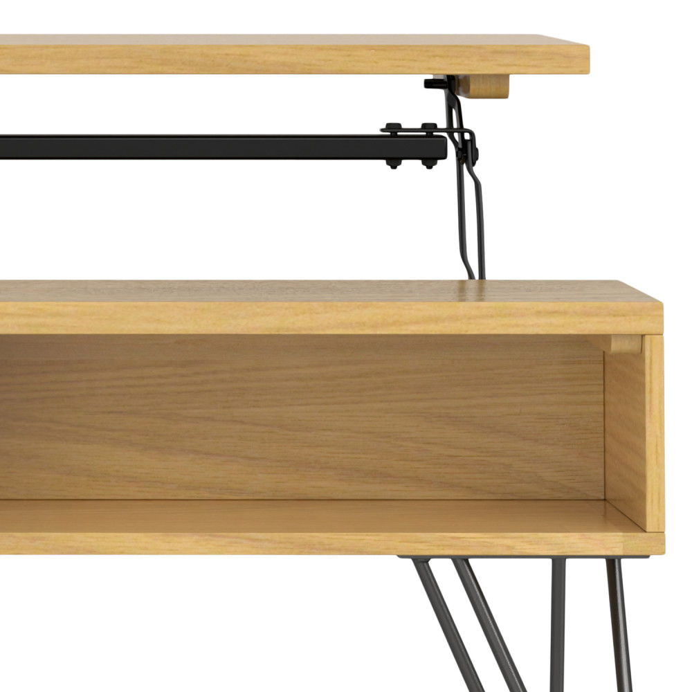 Hunter - Handcrafted Lift Top Coffee Table by Simpli-Home | Bel Furniture