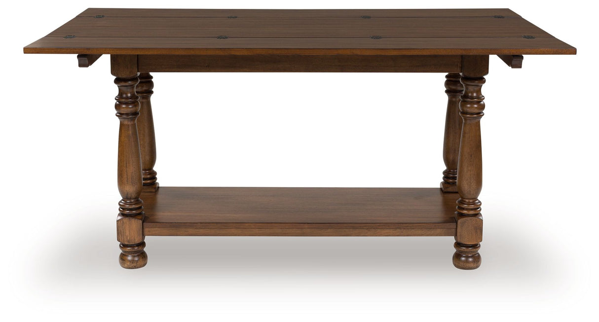 Sturlayne - Brown - Flip Top Sofa Table by Signature Design by Ashley® | Bel Furniture