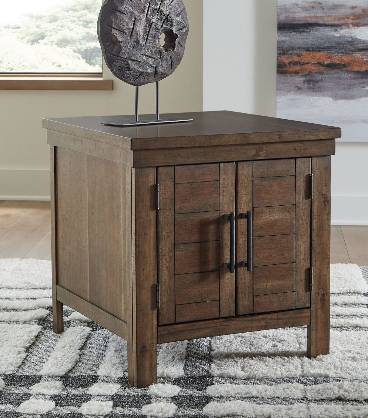 Moriville - Grayish Brown - Rectangular End Table by Signature Design by Ashley® | Bel Furniture