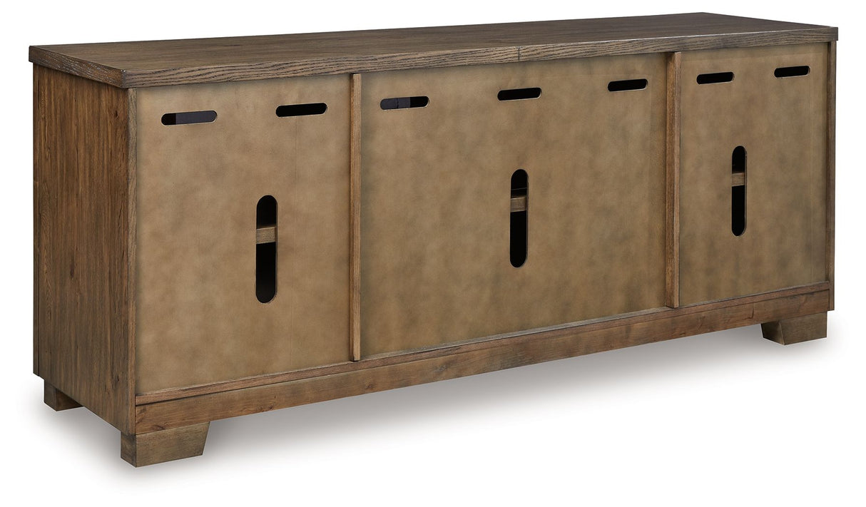 Rosswain - Warm Brown - Extra Large TV Stand by Signature Design by Ashley® | Bel Furniture