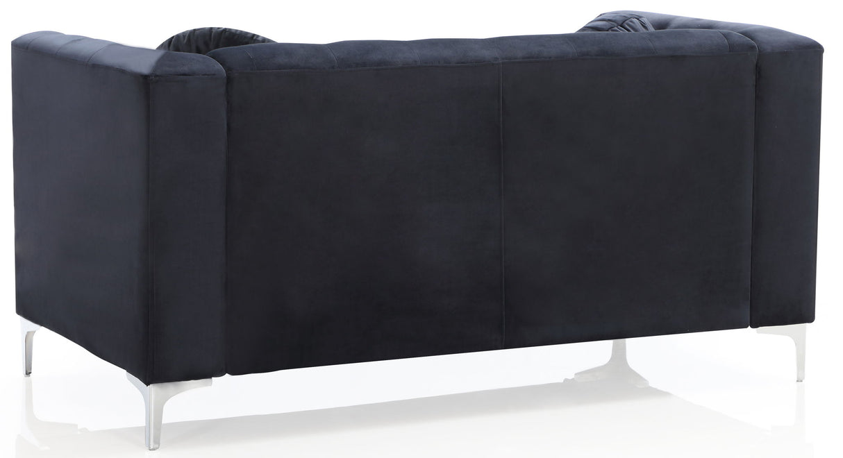 Stylish Sloped Arm Loveseat