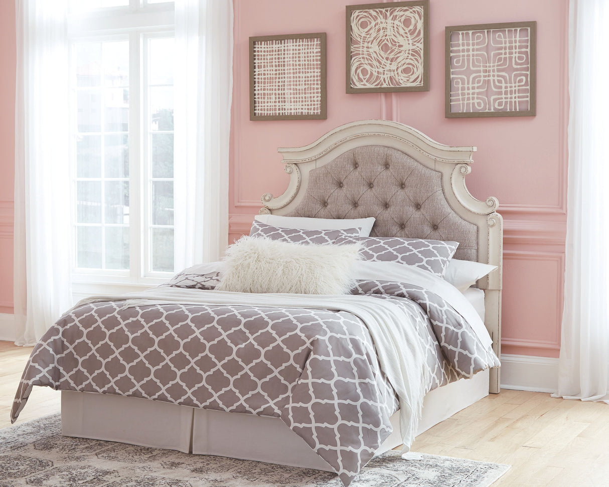 Realyn - Chipped White - Full UPH Panel Headboard by Signature Design by Ashley® | Bel Furniture
