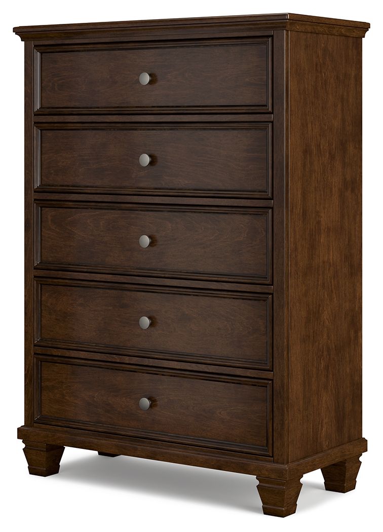 Danabrin - Brown - Five Drawer Chest by Signature Design by Ashley® | Bel Furniture