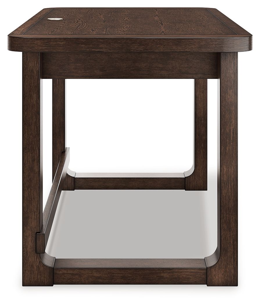 Breckington - Dark Brown - Home Office Desk by Signature Design by Ashley® | Bel Furniture