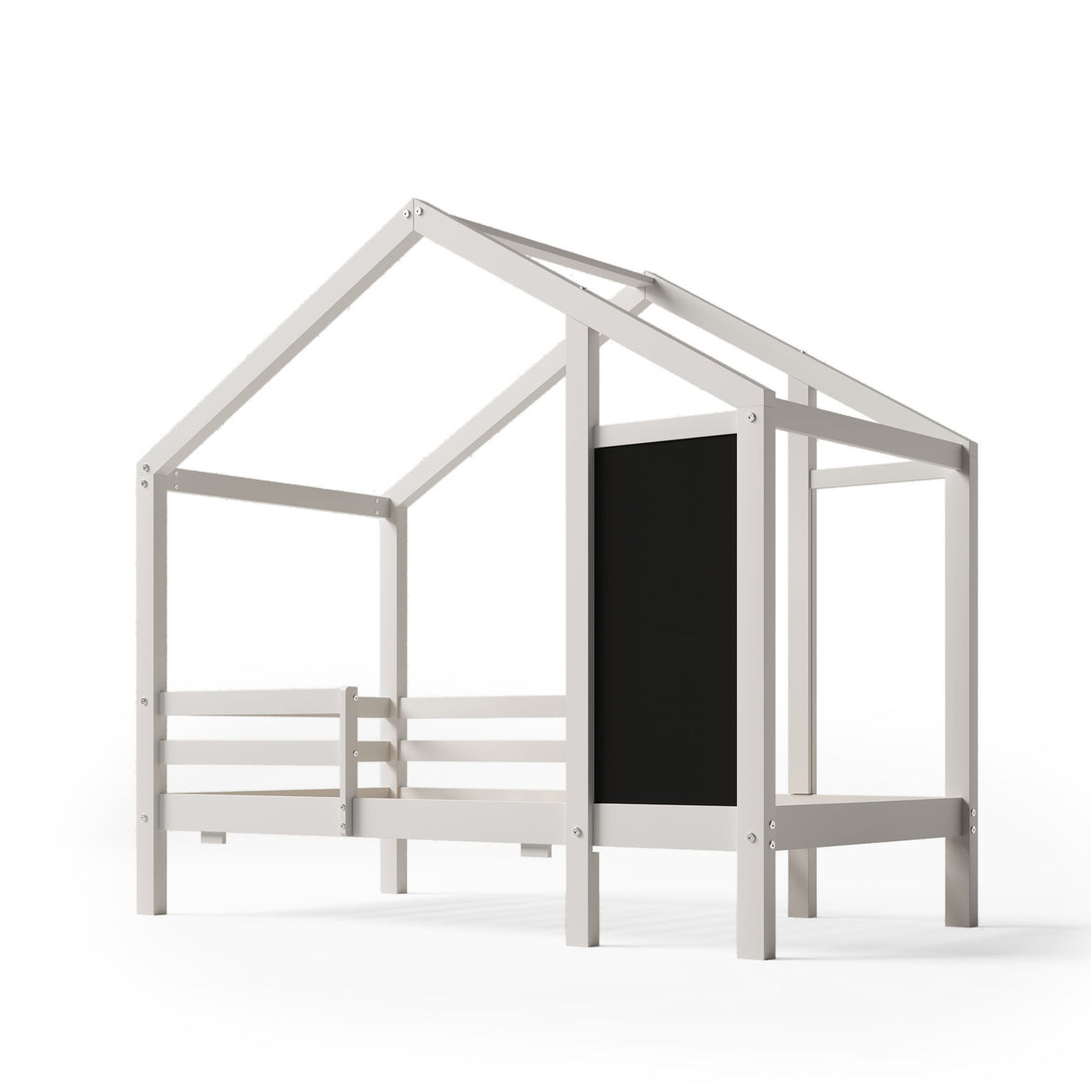 House Bed With Blackboard And Drawers