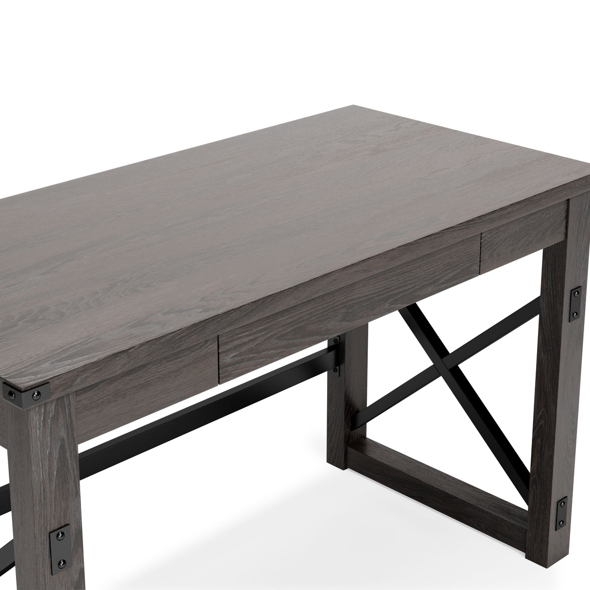 Freedan - Grayish Brown - Home Office Desk by Signature Design by Ashley® | Bel Furniture