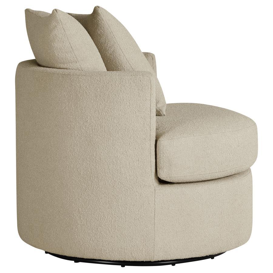Debbie - Upholstered Swivel Accent Chair by CoasterEveryday | Bel Furniture