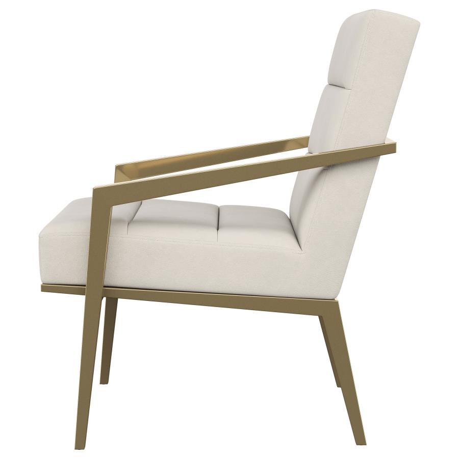 Kirra - Upholstered Metal Arm Accent Chair by Coaster Fine Furniture | Bel Furniture