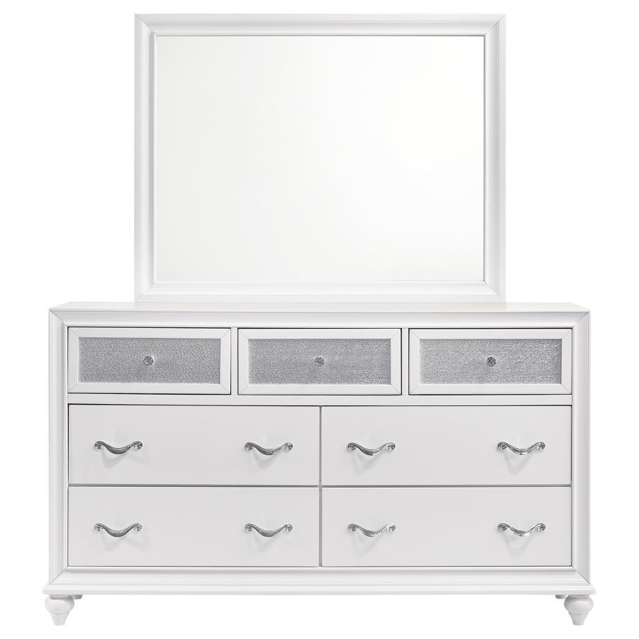 Barzini - 7-drawer Dresser With Mirror by CoasterEveryday | Bel Furniture