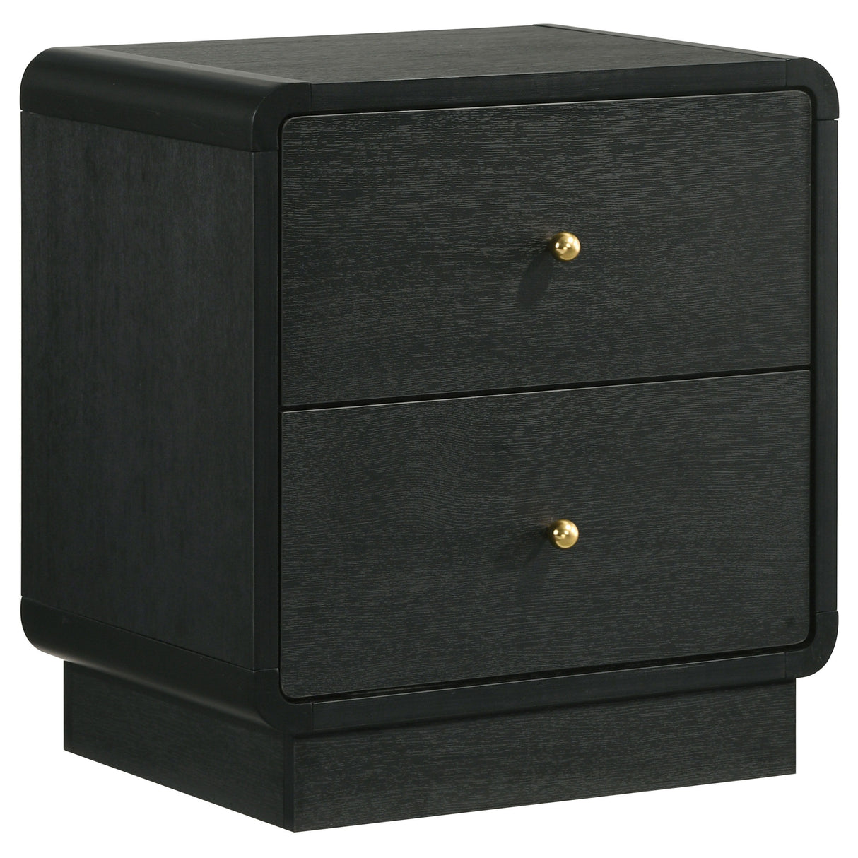 Cavelle - 2-Drawer Nightstand Bedside Table - Black by Coaster Fine Furniture | Bel Furniture