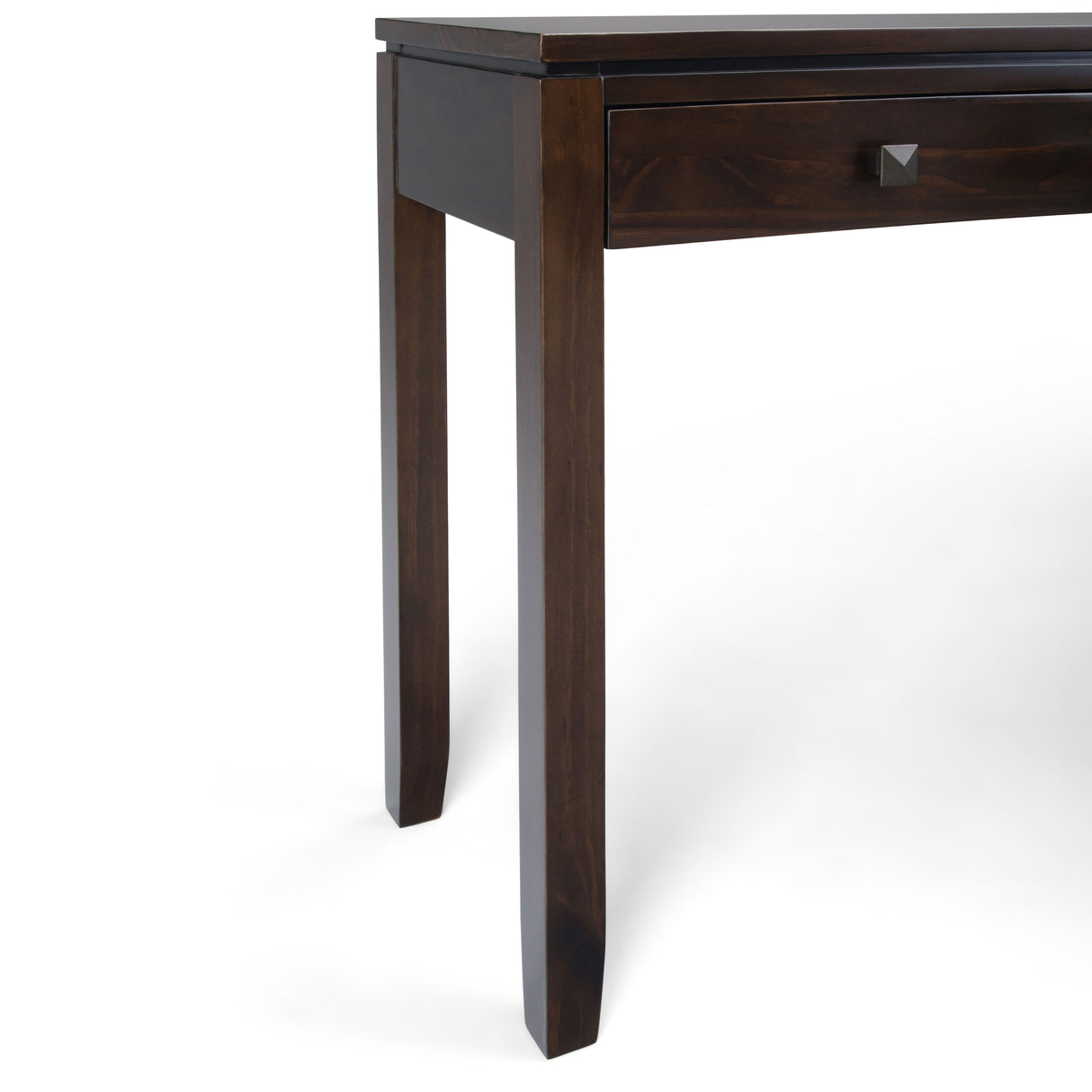 Cosmopolitan - Wide Console Sofa Table - Mahogany Brown by Simpli-Home | Bel Furniture