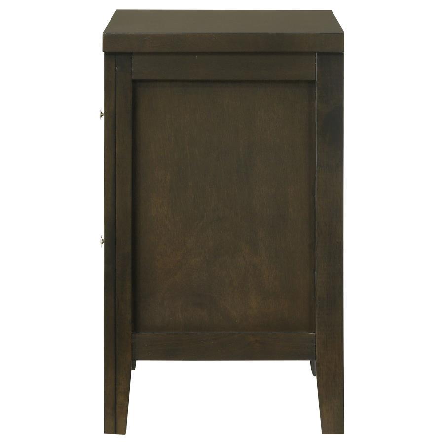 Wilkes - 2-Drawer Nightstand Bedside Table - Dark Cocoa by Coaster Fine Furniture | Bel Furniture