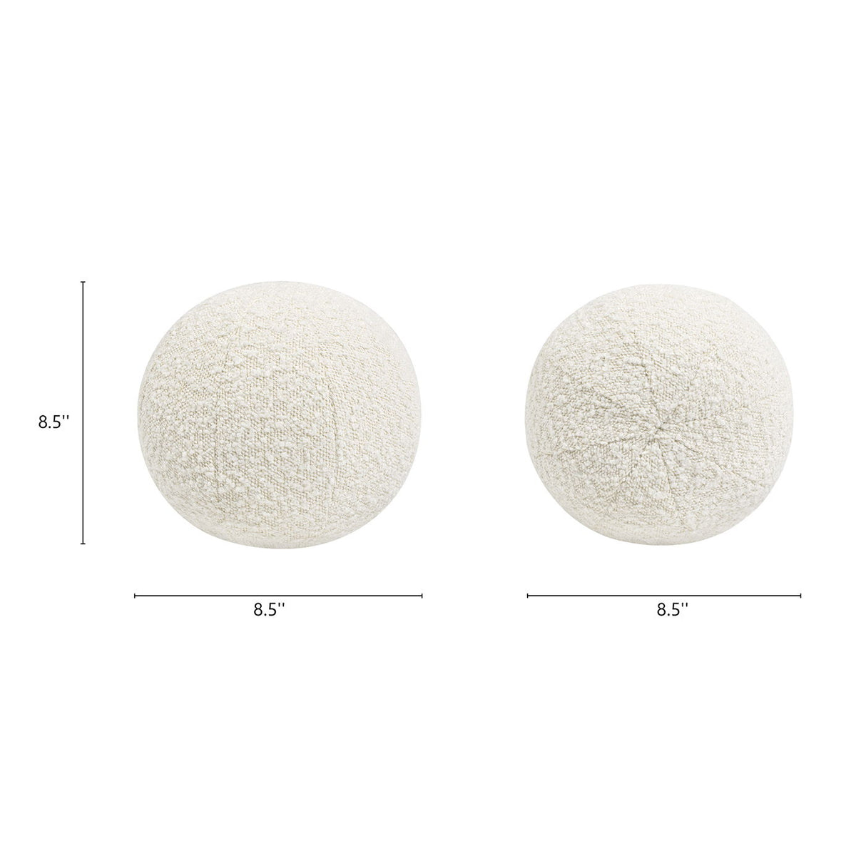 Luna - Round Sphere Accent Ball Throw Pillow by Jennifer Taylor Home | Bel Furniture