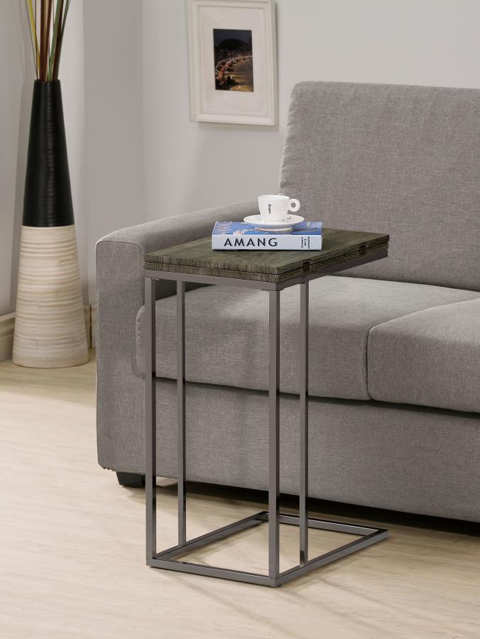 Pedro - Expandable C-Shaped Sofa Side Table by CoasterEveryday | Bel Furniture