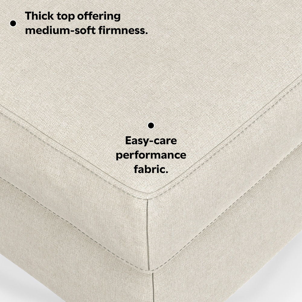 Ava - Versatile Mid Century Ottoman by Simpli-Home | Bel Furniture