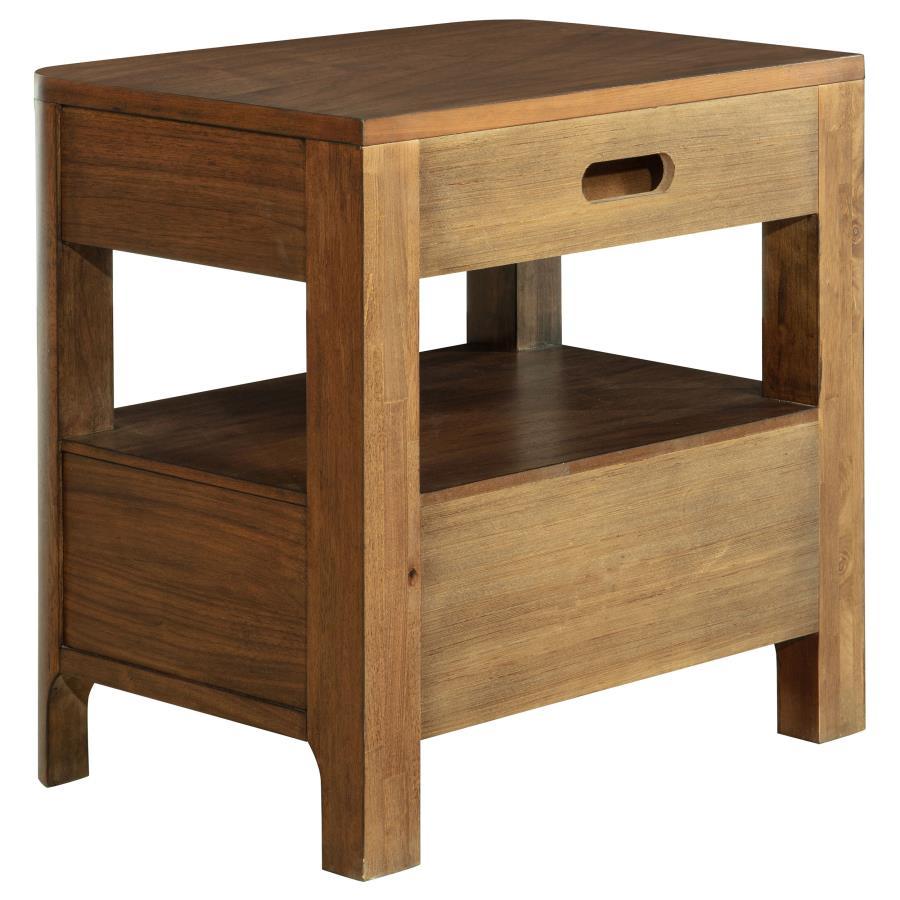 Maderia - 2-Drawer Nightstand Bedside Table - Walnut by Coaster Fine Furniture | Bel Furniture