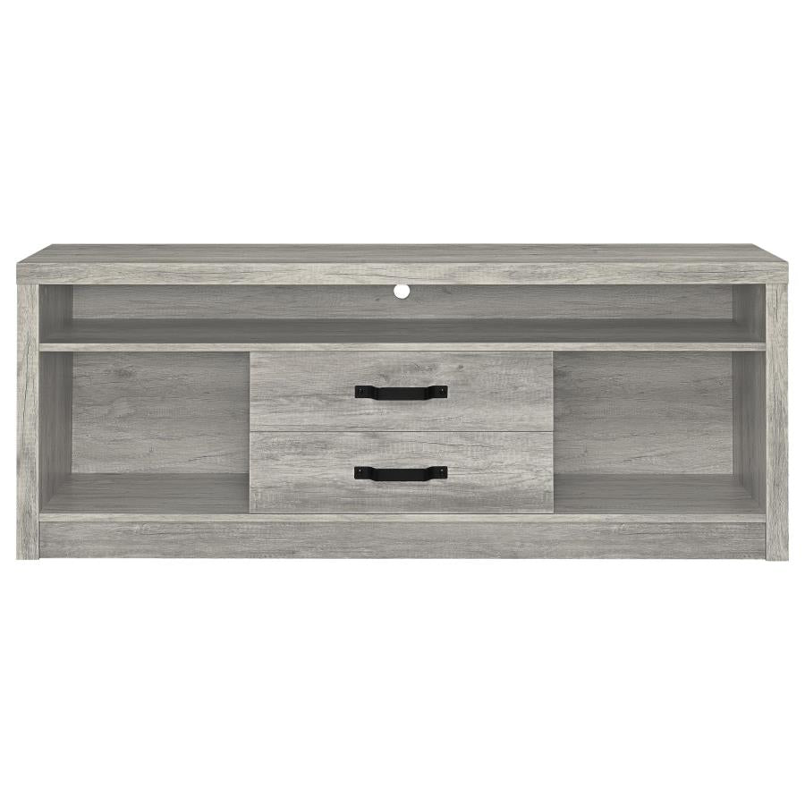 Burke - 3 Piece TV Entertainment Center - Gray Driftwood