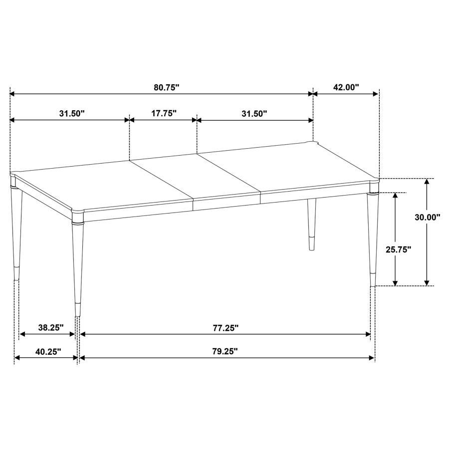 Reseda - Extension Leaf Dining Table - Ash Brown by Coaster Fine Furniture | Bel Furniture