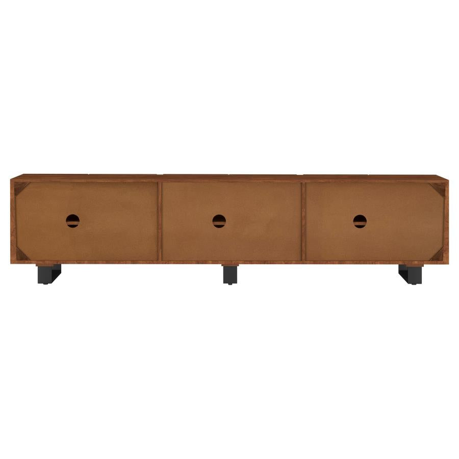 Trask - Wood TV Stand Media Console - Mango Brown