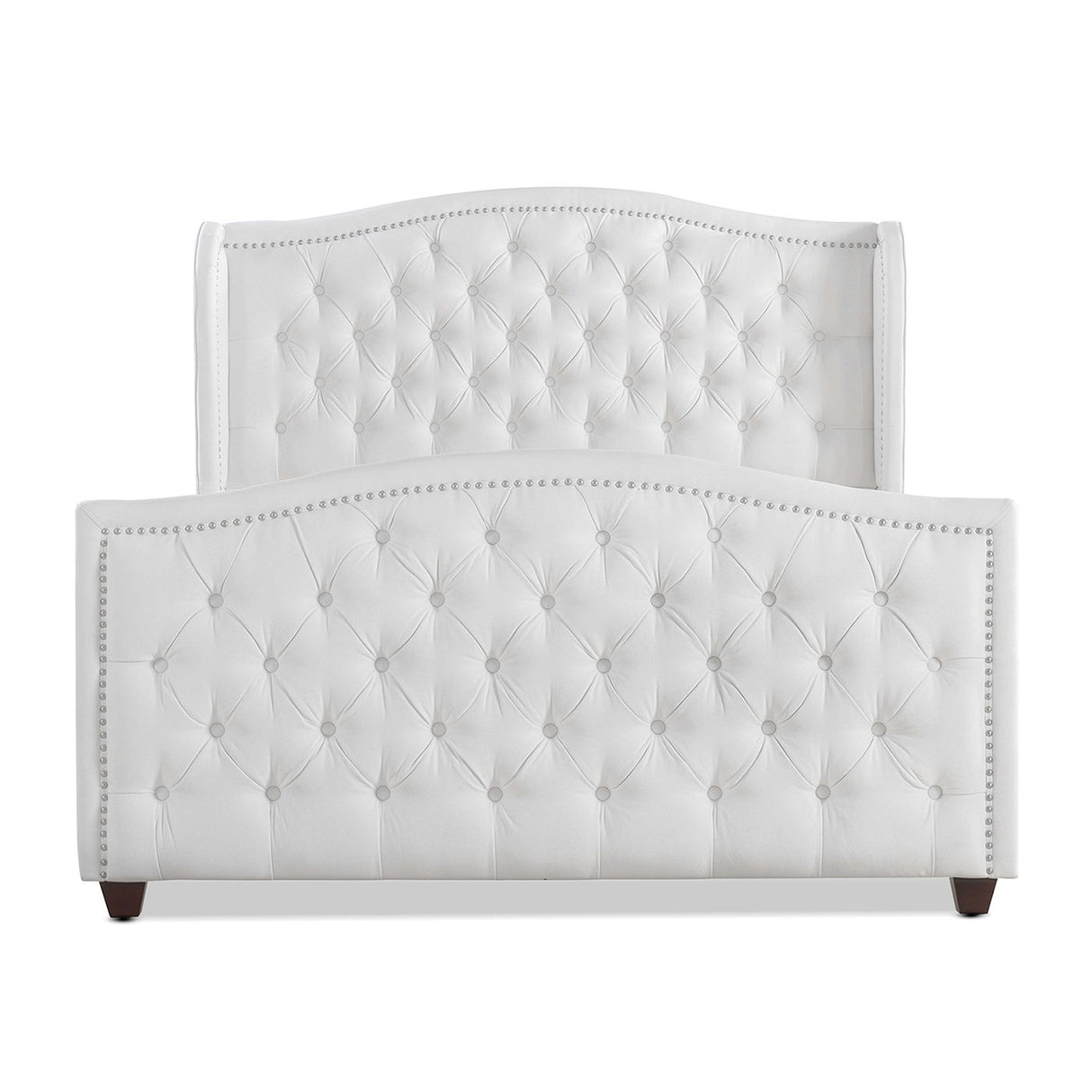 Marcella - Upholstered Shelter Headboard Bed Set by Jennifer Taylor Home | Bel Furniture