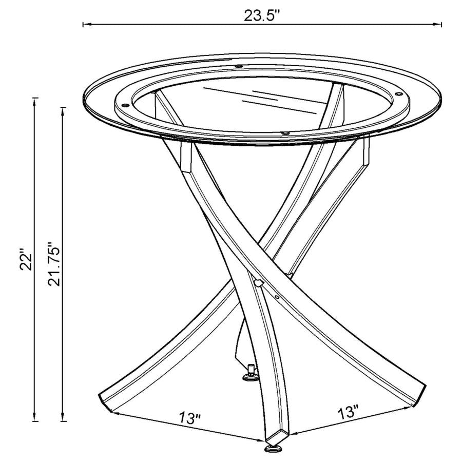 Brooke - Round Coffee Table Set