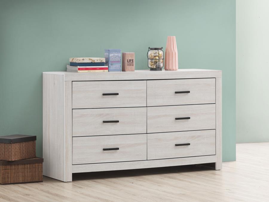 Brantford - 6-Drawer Dresser by CoasterEveryday | Bel Furniture