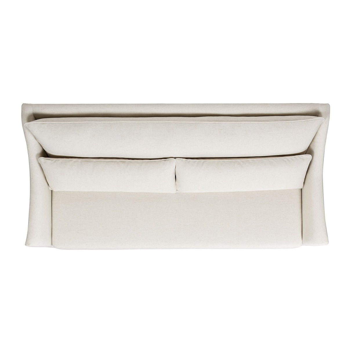 Ada - Flared Arm Contemporary Sofa With Lumbar Pillows - Flax White by Jennifer Taylor Home | Bel Furniture