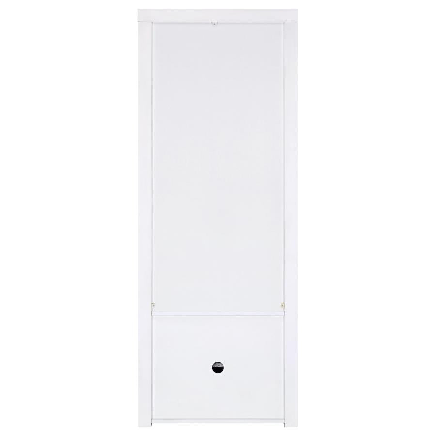 Jude - 3-Shelf Engineered Wood Media Tower - High Gloss White