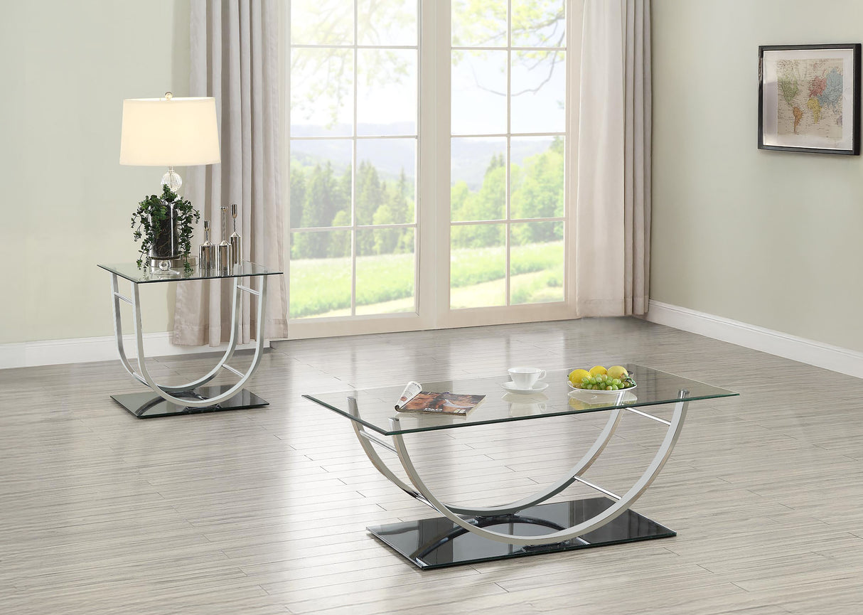 Danville - Glass Top Coffee Table Set