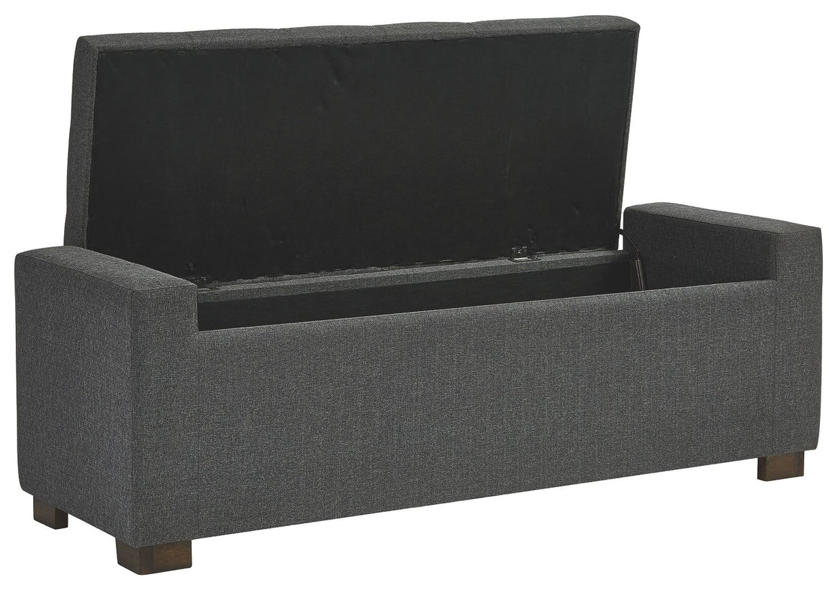 Cortwell - Gray - Storage Bench by Signature Design by Ashley® | Bel Furniture
