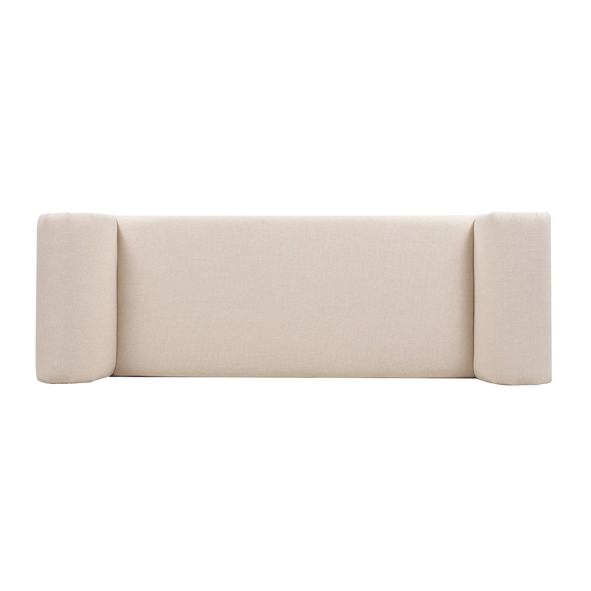 Kathy - Roll Arm Entryway Accent Bench - Sky Neutral Beige by Jennifer Taylor Home | Bel Furniture