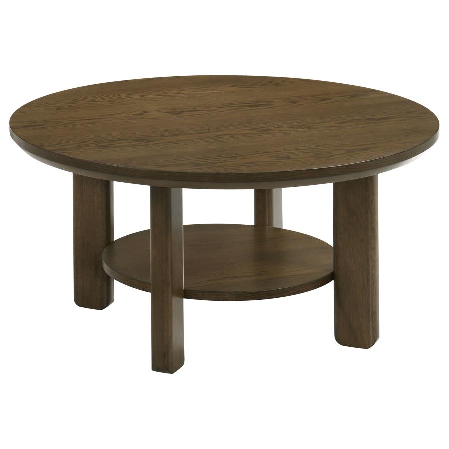 Ottowa - Round Wood Coffee Table Set