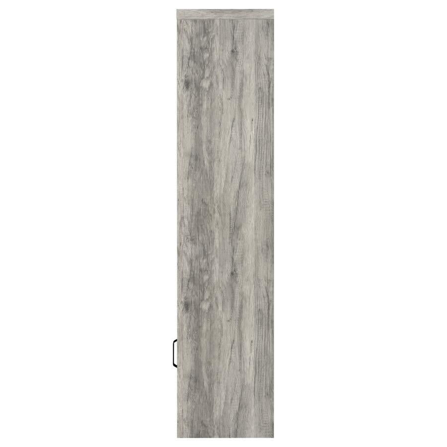 Burke - 3-Shelf Engineered Wood Media Tower - Gray Driftwood