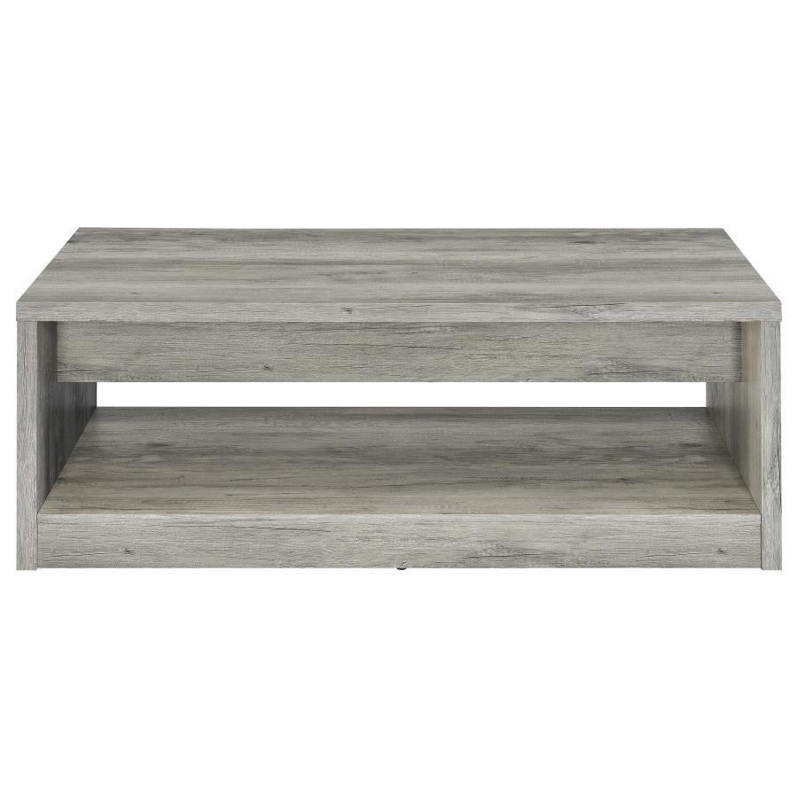 Felix - 2-Drawer Engineered Wood Coffee Table - Gray Driftwood