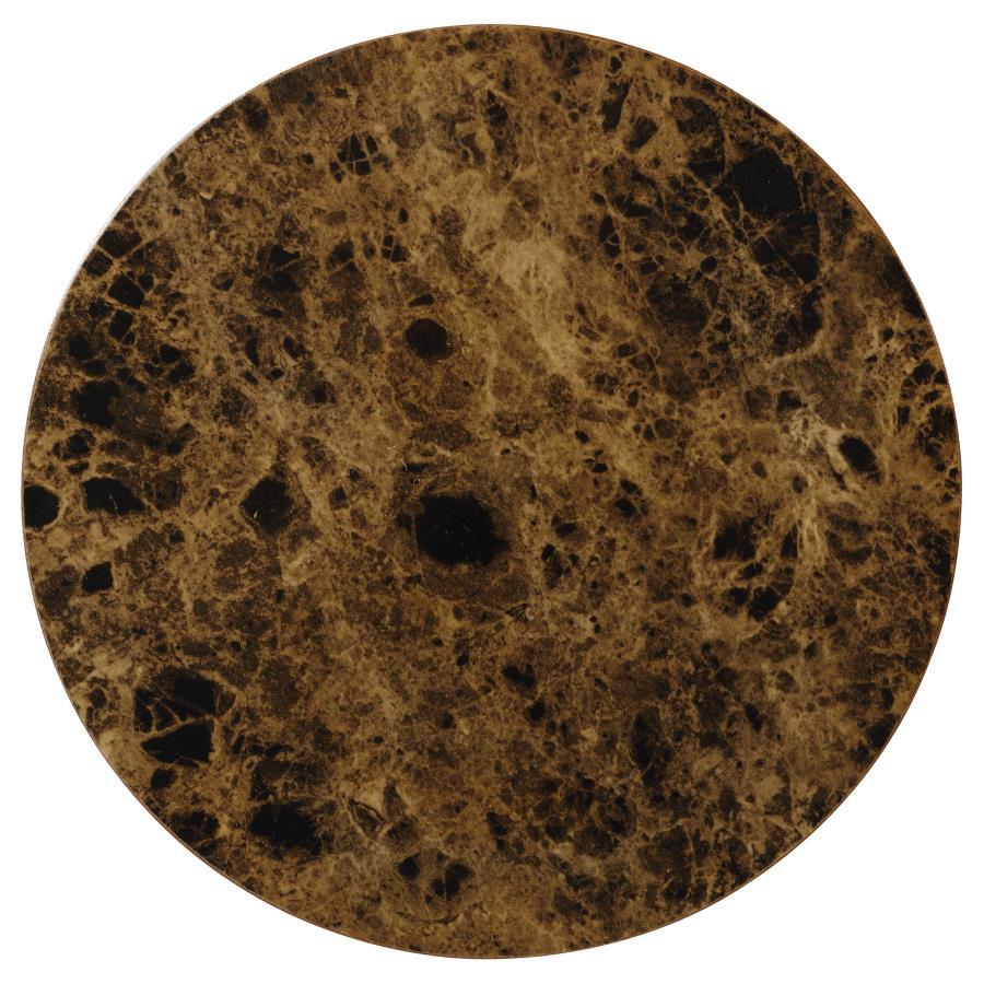 Laney - 1-Shelf Glass Top Rectangular End Table - Deep Merlot by CoasterEssence | Bel Furniture