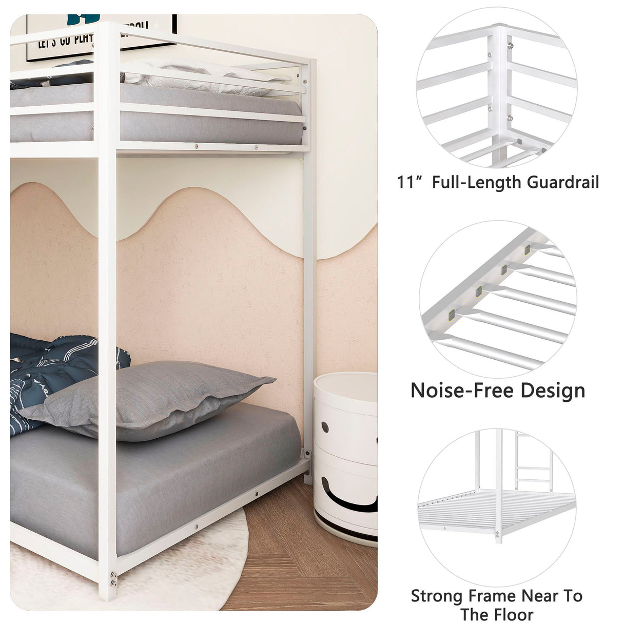 Adam - Metal Bunk Bed by House & Home Furniture | Bel Furniture