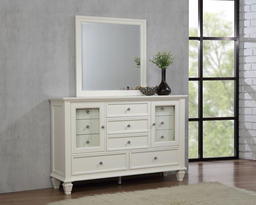 Sandy Beach - 11-drawer Dresser With Mirror by CoasterEssence | Bel Furniture