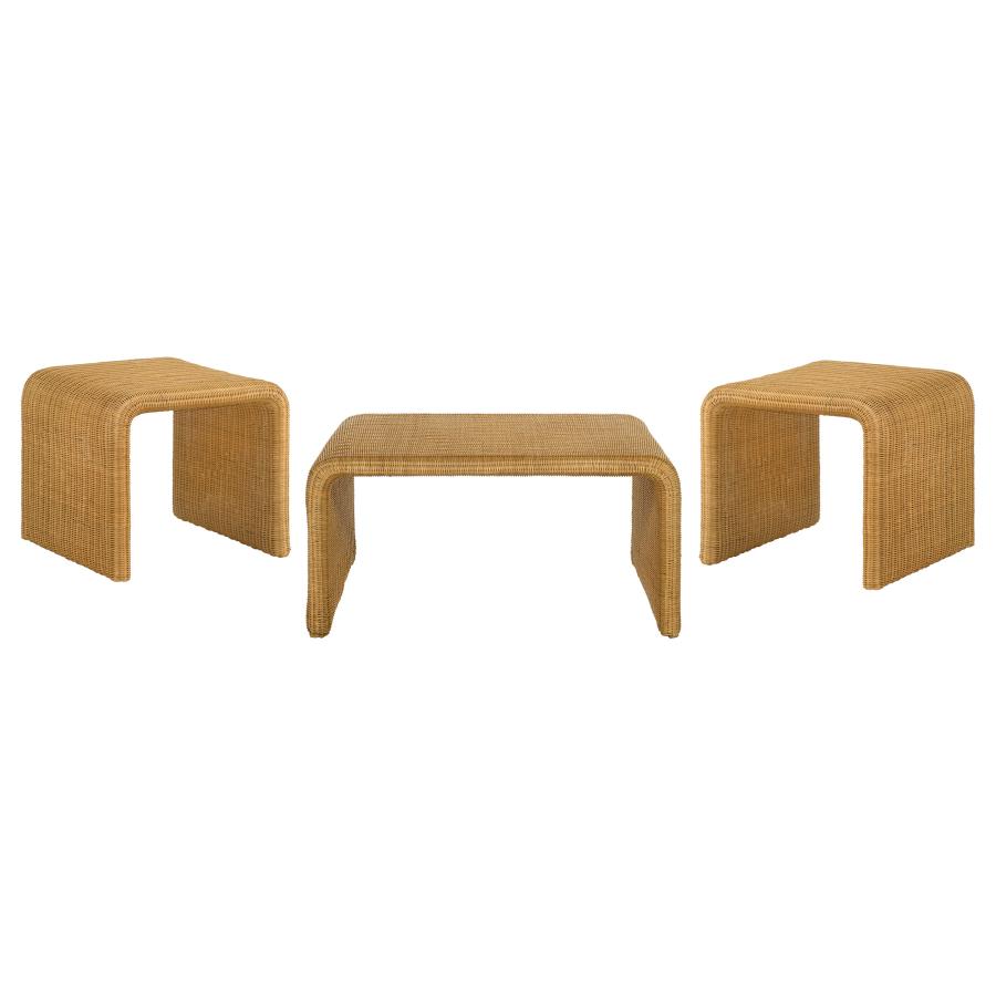 Cahya - Rattan Coffee And End Table Set
