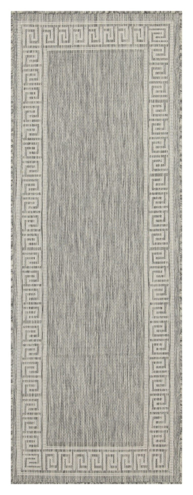 Sunshine - 2'7" X 7'3" Indoor / Outdoor Area Rug - Polypropylene Gray by Icona Home Decor | Bel Furniture