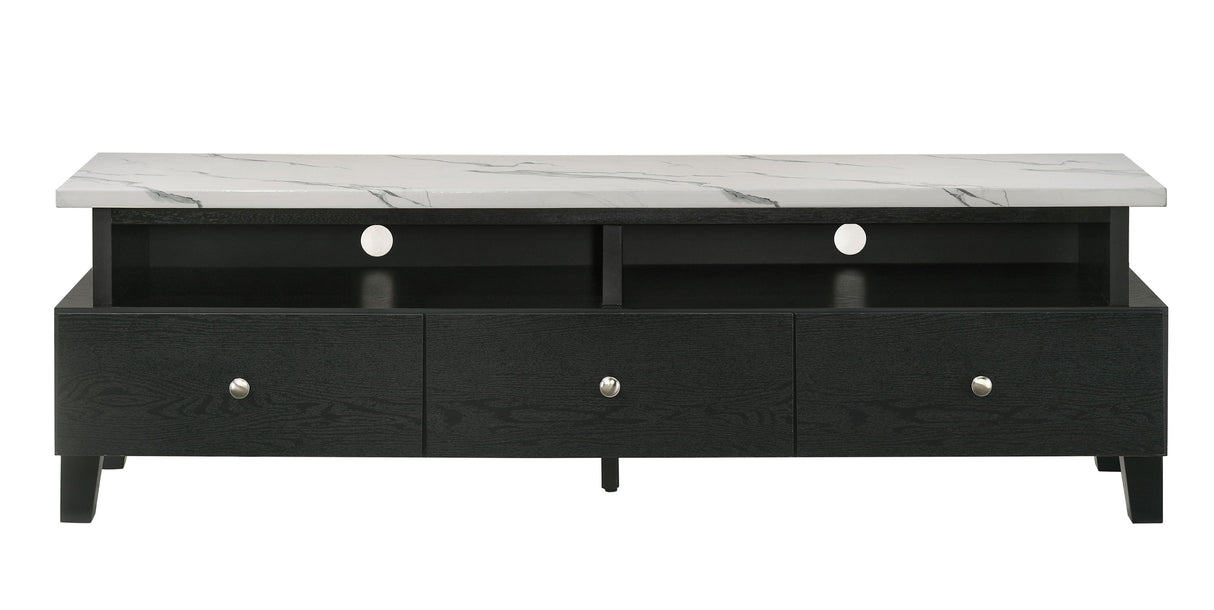 Alina - TV Stand - Black by Crown Mark | Bel Furniture