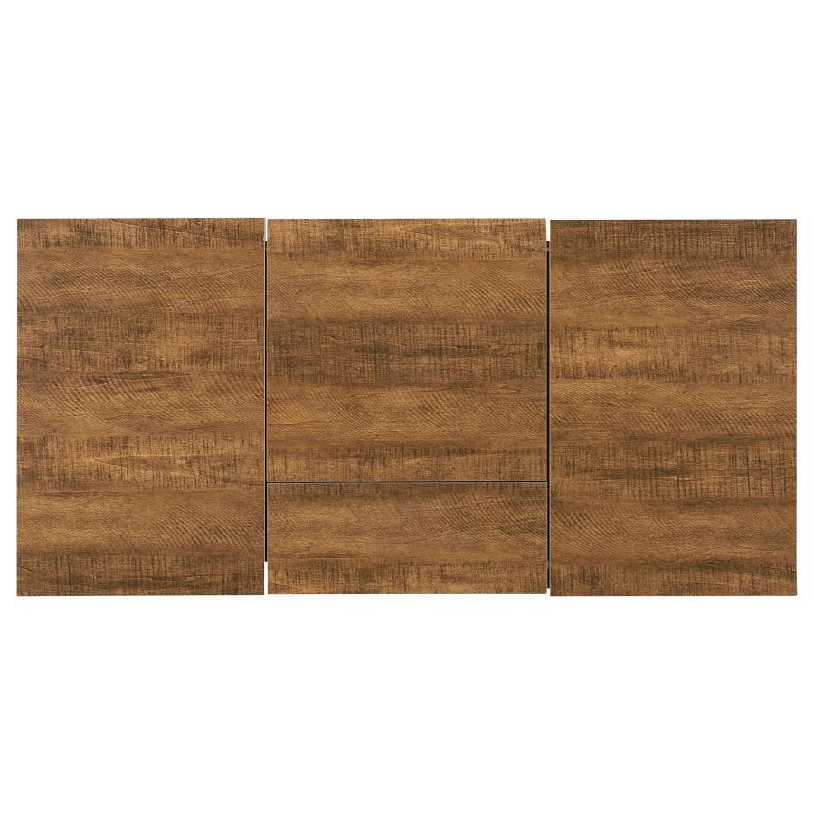 Sheeran - Writing Desk With Storage - Rustic Amber by CoasterEveryday | Bel Furniture