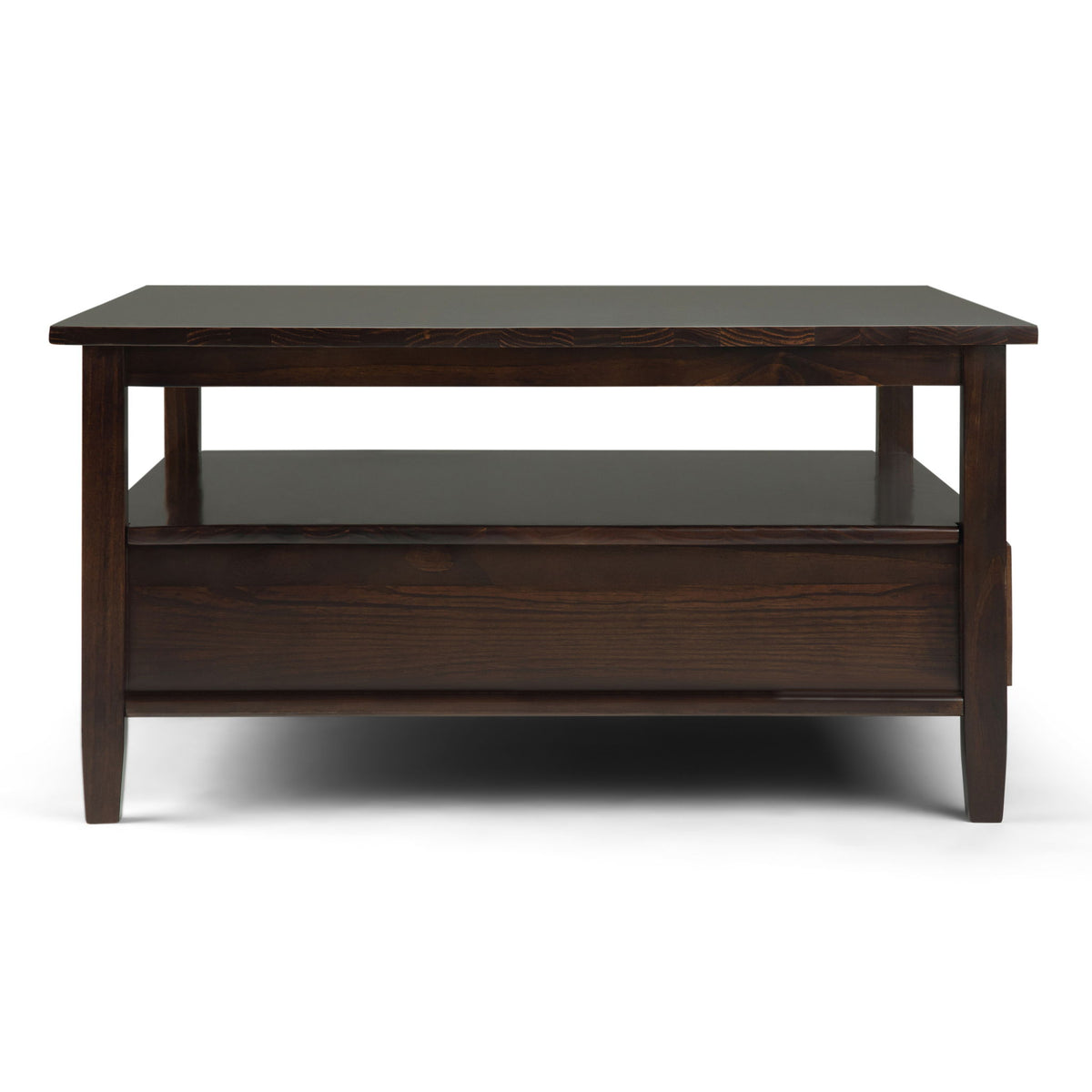 Warm Shaker - Square Coffee Table - Tobacco Brown - Bel Furniture