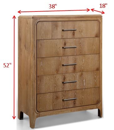 Westcott - Chest - Cerused Natural by Crown Mark | Bel Furniture