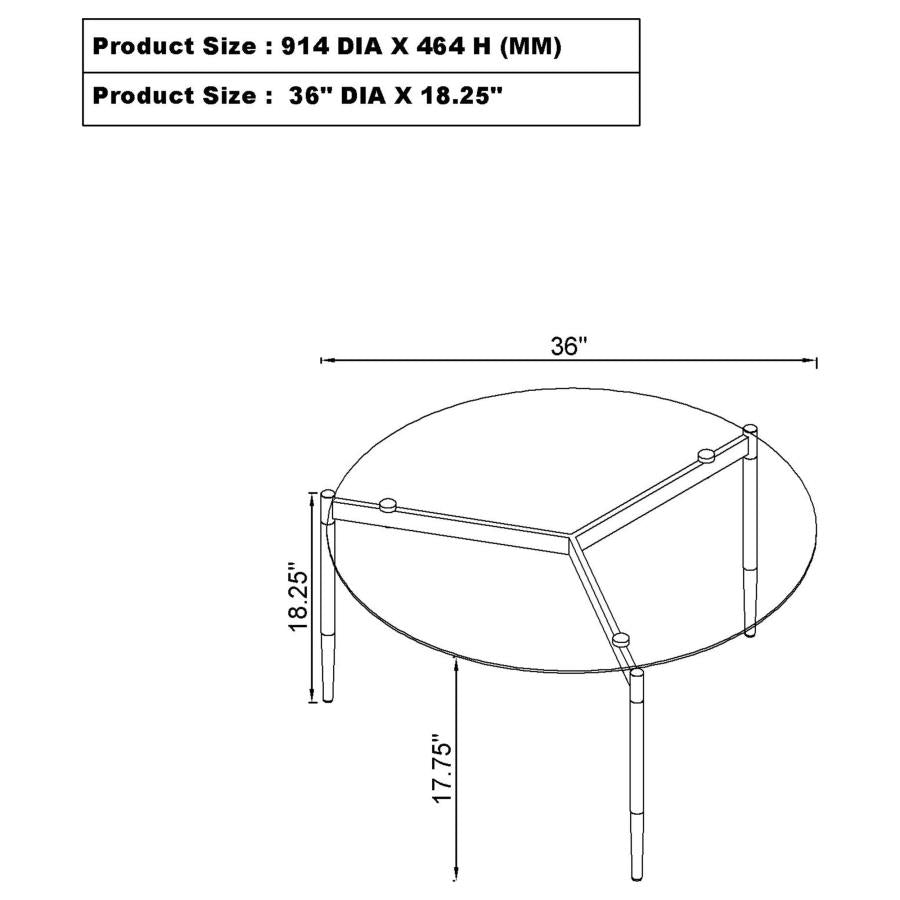 Rosalie - Round Coffee And End Table Set