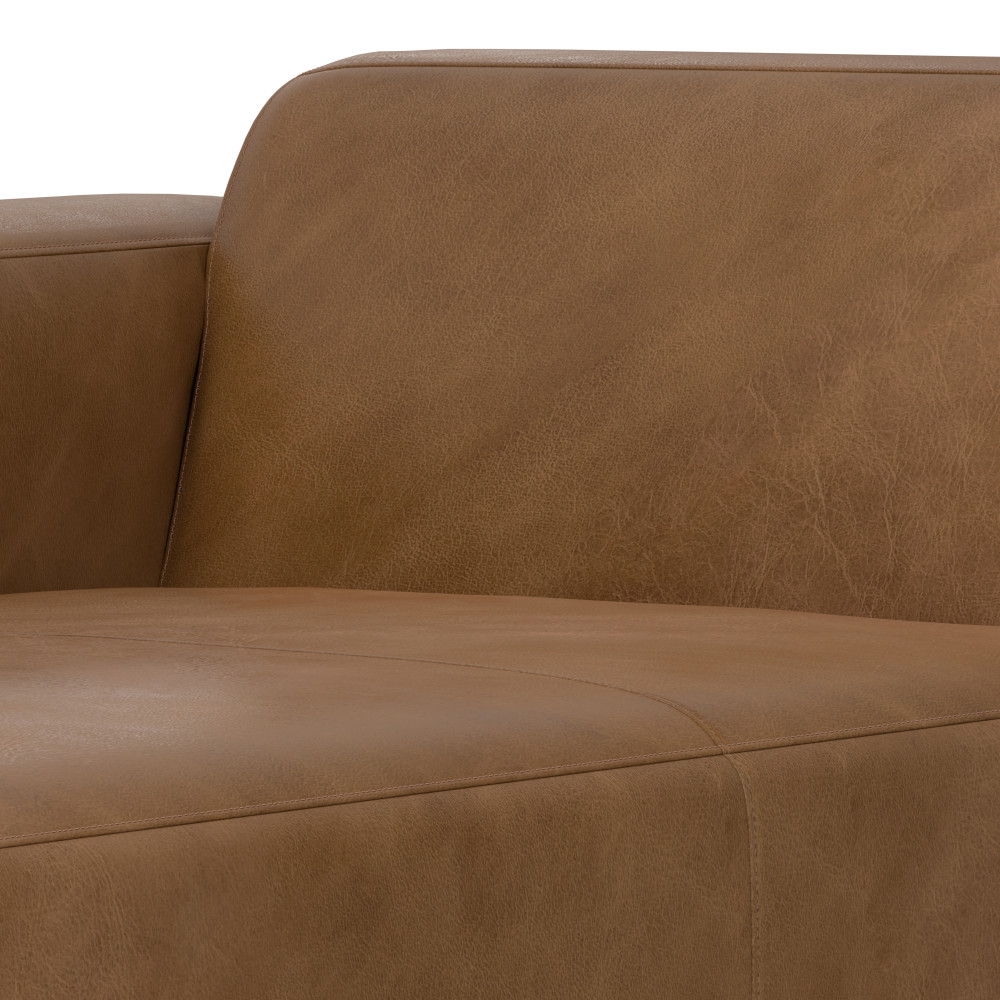 Rex - Left Chaise Sofa Module - Brown by Simpli-Home | Bel Furniture