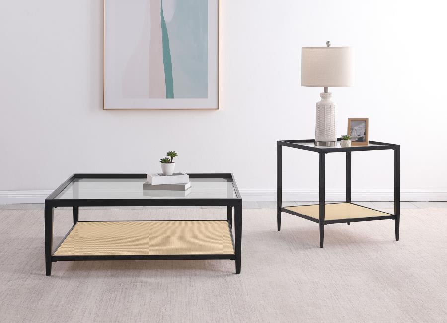 Amherst Coffee and End Table Set Black
