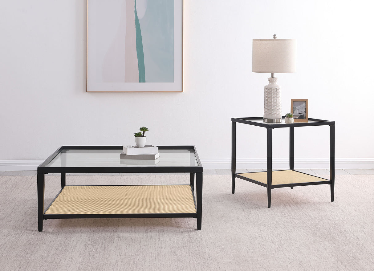 Amherst Coffee and End Table Set Black