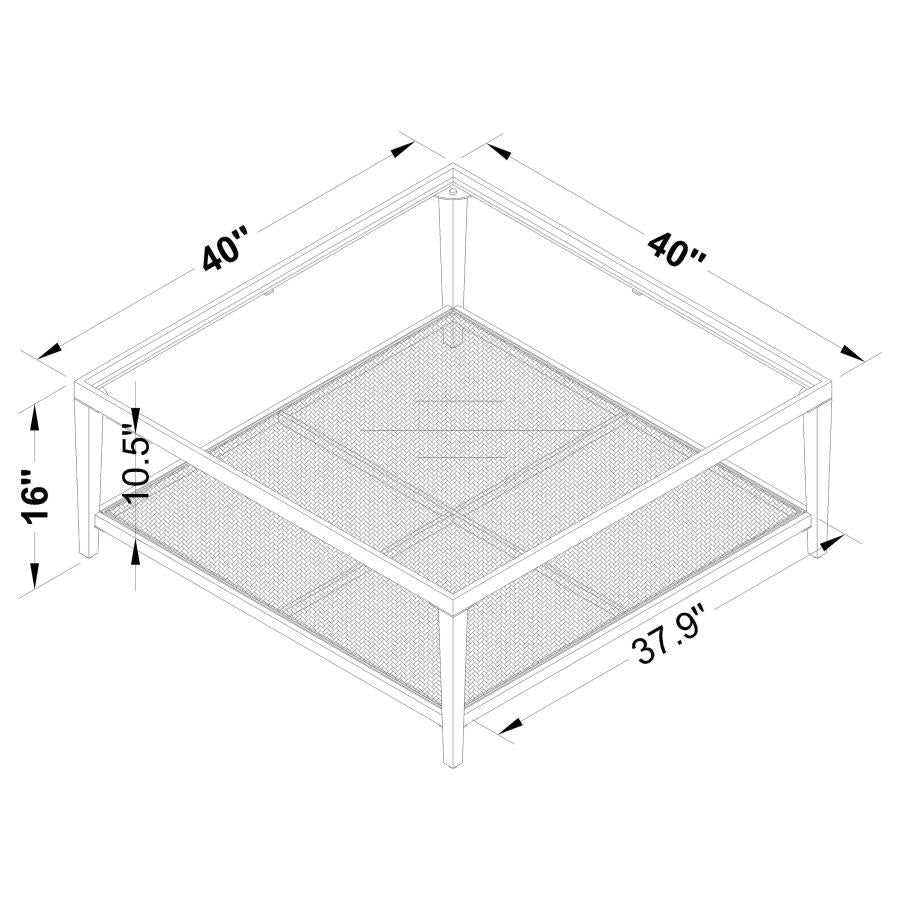 Amherst Coffee and End Table Set Black