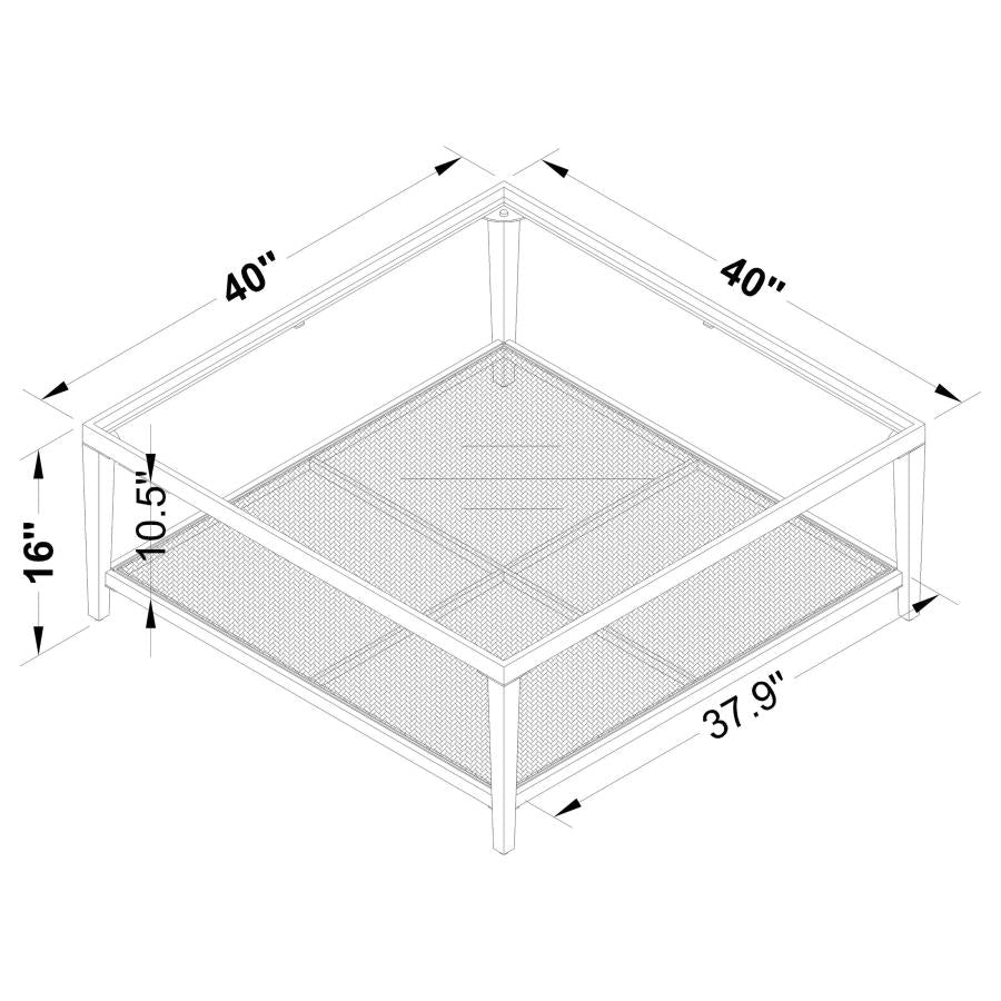 Amherst Coffee and End Table Set Black